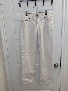Citizens of Humanity Ava Low Rise Straight Leg Jeans White Size 28